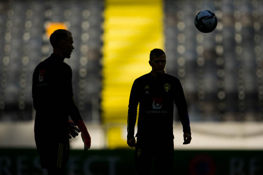 Pontus Dahlberg and Joakim Nilsson of the Swedish national