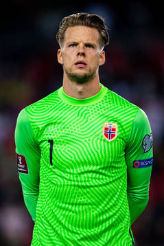 Goalkeeper Ørjan Håskjold Nyland of Norway