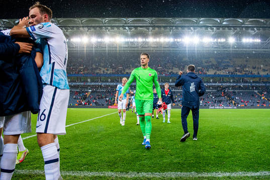 Goalkeeper Ørjan Håskjold Nyland of Norway