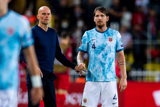 Ståle Solbakken, head coach of Norway, and Stefan