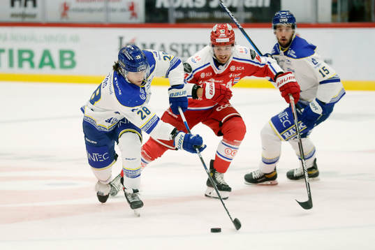 Leksands Justin Kloos och Timrås Jacob Blomqvist