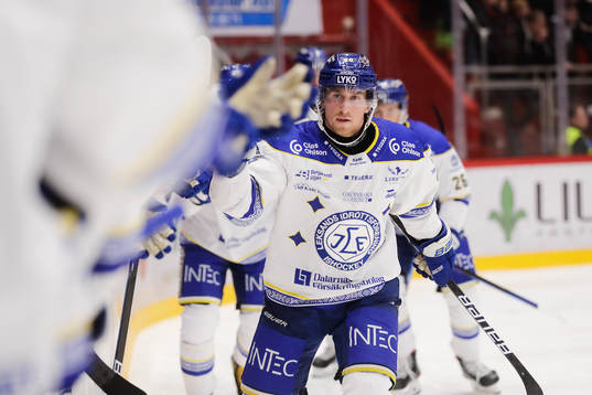 Leksands Justin Kloos jublar