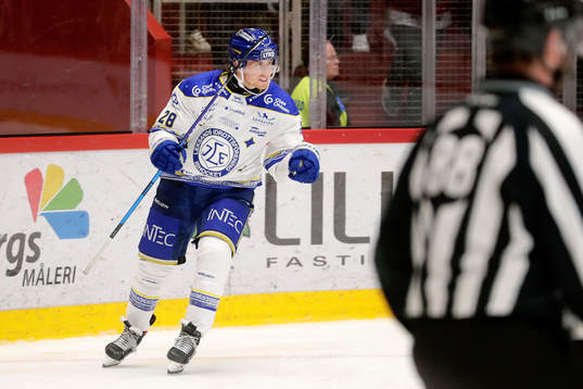 Leksands Justin Kloos jublar