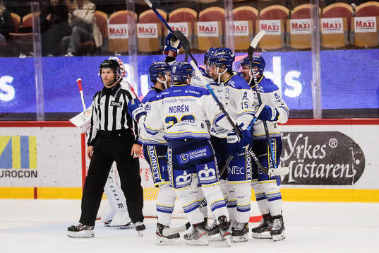 Leksands Max Veronneau jublar