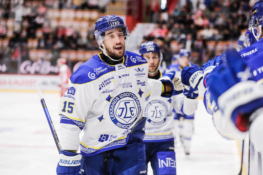 Leksands Max Veronneau jublar