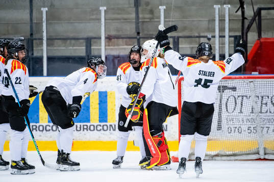 Brynäs spelare jublar