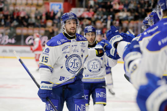 Leksands Max Veronneau jublar