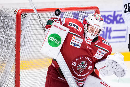 Modos målvakt Klara Peslarkova