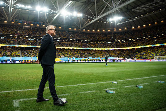 head coach Janne Andersson of Sweden