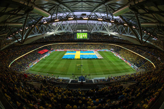Former players Sebastian Larsson, Mikael Lustig, Gustav