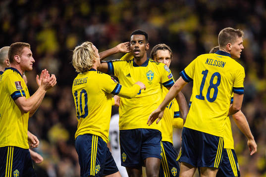 Dejan Kulusevski, Emil Forsberg, Alexander Isak, Kristoffer