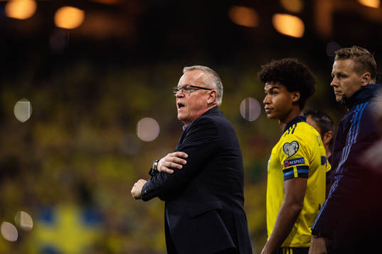 head coach Janne Andersson of Sweden