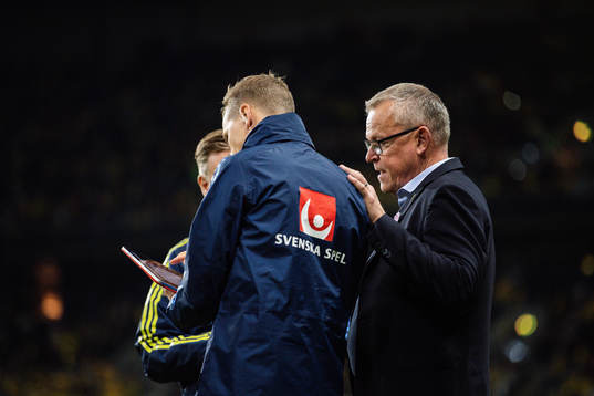 goalkeeper coach Maths Elfvendal and head coach Janne