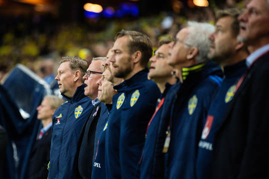 head coach Janne Andersson of Sweden