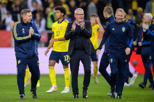 Assistant coach Peter Wettergren, head coach Janne