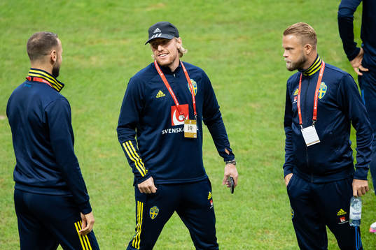 Alexander Milosevic, Emil Forsberg and Daniel Sundgren of