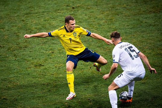 Viktor Claesson of Sweden and Mergim Vojvoda of Kosovo