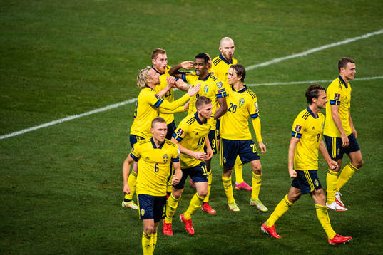 Alexander Isak, Emil Forsberg, Dejan Kulusevski and