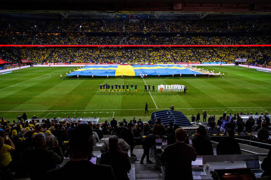 Players of Sweden and of Kosovo