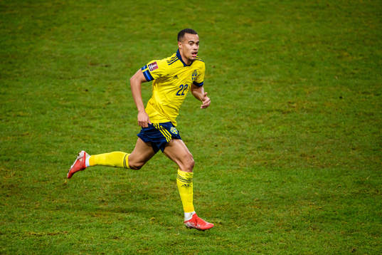 Robin Quaison of Sweden