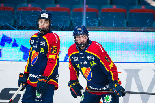 Djurgårdens Liam Öhgren och Calle Odelius