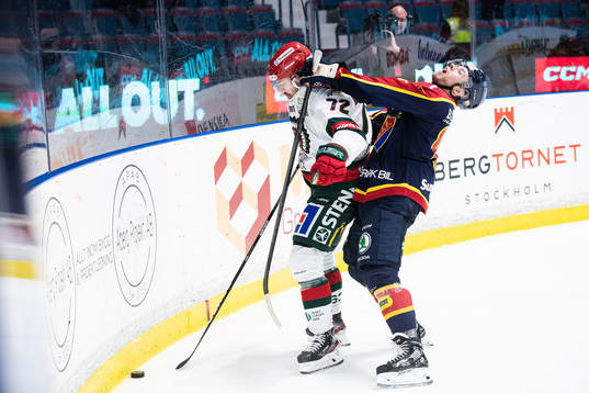 Frölundas Patrik Carlsson och Djurgårdens Josef Ingman