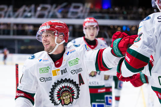 Frölundas Nicklas Lasu jublar