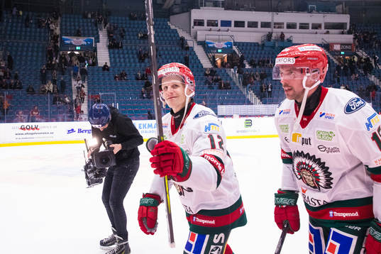 Frölundas Max Friberg jublar
