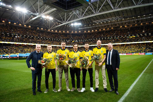 Håkan Sjöstrand and Karl-Erik Nilsson president of the