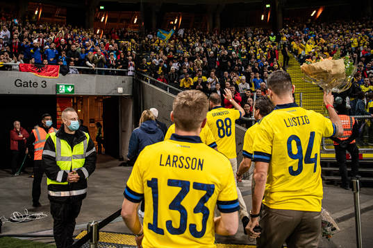 Former football players Sebastian Larsson, Mikael Lustig