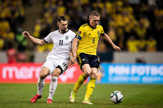 Elbasan Rashani of Kosovo and Ludwig Augustinsson of Sweden