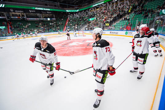 Malmö Redhawks Emil Sylvegård och Adam Ollas Mattsson