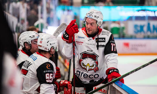 Malmö Redhawks Carl Persson och Pathrik Westerholm deppar