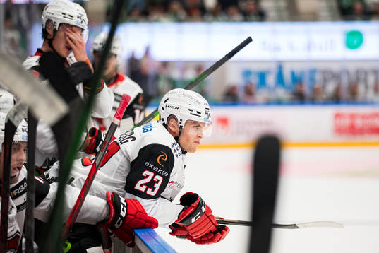 Malmö Redhawks Christoffer Forsberg deppar