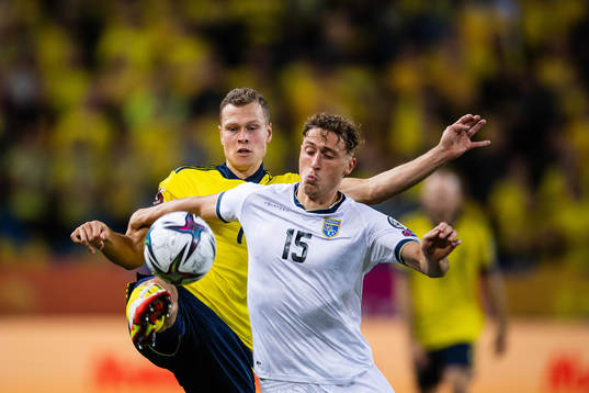 Viktor Claesson of Sweden and Mergim Vojvoda of Kosovo