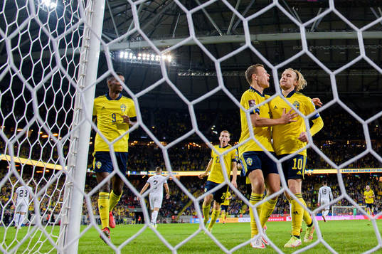 Alexander Isak , Dejan Kulusevski , Viktor Claesson and