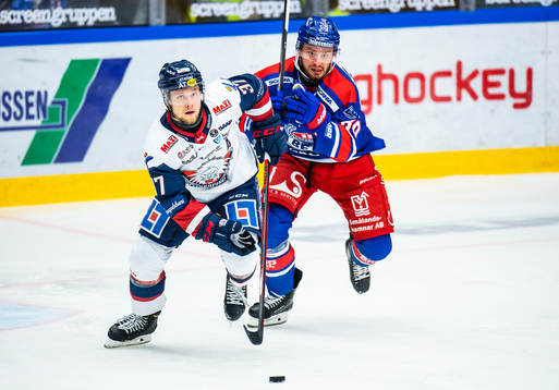 Linköpings Jesper Pettersson och Oskarshamns Tomas Zohorna
