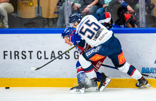Oskarshamns Fredrik Olofsson och Linköpings Max Lindroth