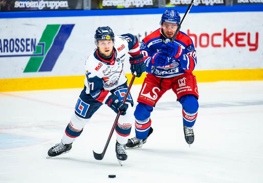 Linköpings Jesper Pettersson och Oskarshamns Tomas Zohorna