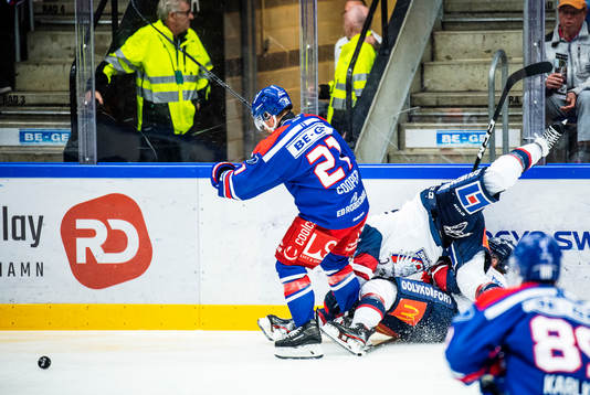 Oskarshamns Brian Cooper och Linköpings Broc Little samt