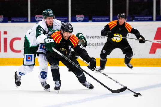 Färjestads Carl Jakobsson och Brynäs Anton Rödin