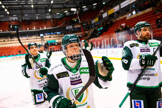 Färjestads Martin Johnsen jublar