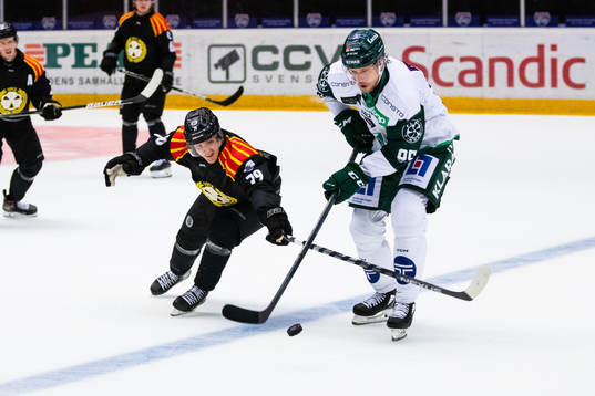 Brynäs Daniel Mannberg och Färjestads Jacob de la Rose
