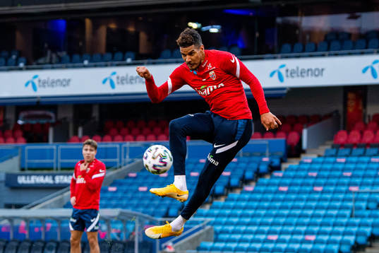 Ohi Omoijuanfo of the Norwegian national football team
