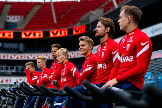 Birger Meling, Martin Ødegaard, Stefan Strandberg and
