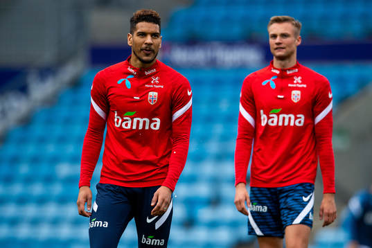 Ohi Omoijuanfo and Stian Gregersen of the Norwegian