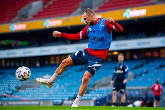 Veton Berisha of the Norwegian national football team