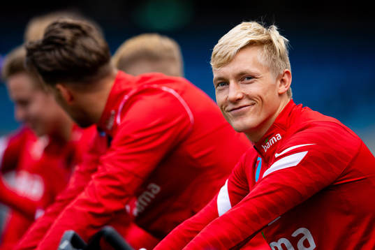 Birger Meling of the Norwegian national football team