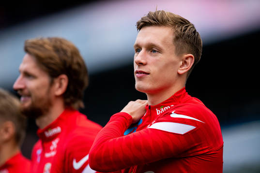 Marcus Holmgren Pedersen of the Norwegian national football