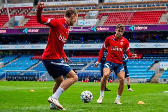 Marius Lode and Fredrik André Bjørkan of the Norwegian